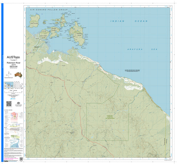 Robinson River Special E5304 AUSTopo 1:250,000 Map