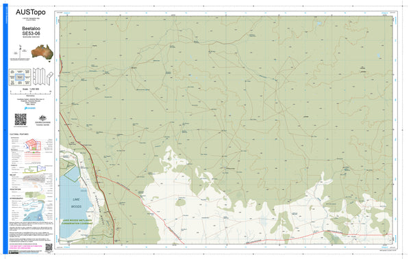 Beetaloo E5306 AUSTopo 1:250,000 Map