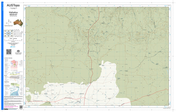 Walhallow E5307 AUSTopo 1:250,000 Map