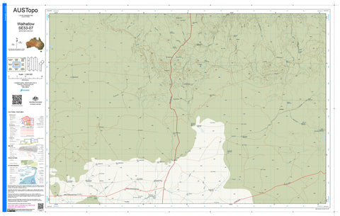 Walhallow E5307 AUSTopo 1:250,000 Map