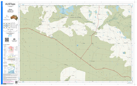 Alroy E5315 AUSTopo 1:250,000 Map — AUSTopo 1:250,000 topographic map