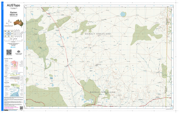Ranken E5316 AUSTopo 1:250,000 Map