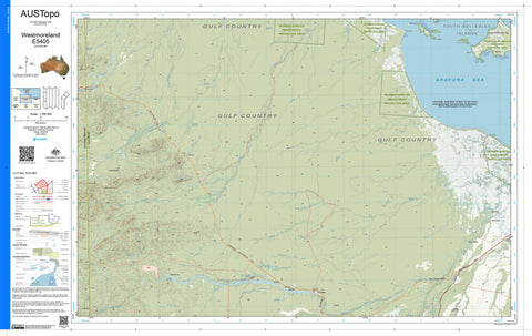 Westmoreland E5405 AUSTopo 1:250,000 Map