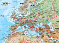 Physical World Maps International 1360 x 840mm Wall Map