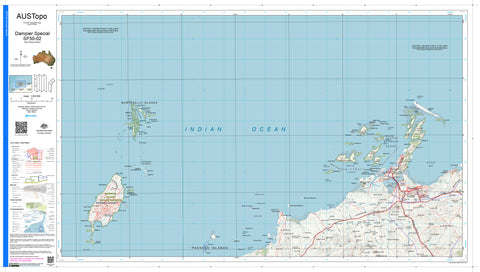 Dampier Special SF50-02 AUSTopo 1:250,000 Map