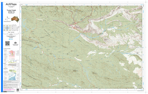 Turee Creek SF50-15 AUSTopo 1:250,000 Map
