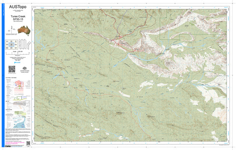 Turee Creek SF50-15 AUSTopo 1:250,000 Map