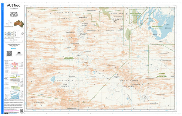 Cornish F5201 AUSTopo 1:250,000 Map — AUSTopo 1:250,000 topographic map