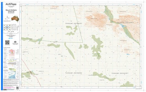 Mount Solitaire F5204 AUSTopo 1:250,000 Map | Mapworld