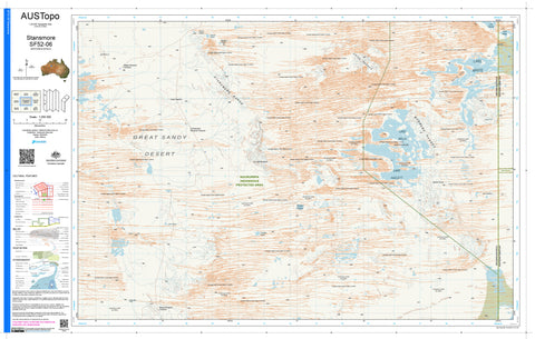 Stansmore F5206 AUSTopo 1:250,000 Map — AUSTopo 1:250,000 topographic map