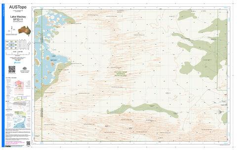 Lake Mackay F5211 AUSTopo 1:250,000 Map — AUSTopo 1:250,000 topographic map