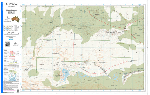 Mount Doreen F5212 AUSTopo 1:250,000 Map
