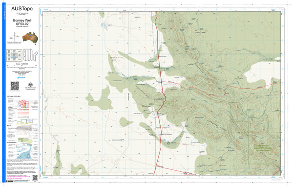 Bonney Well F5302 AUSTopo 1:250,000 Map | Mapworld