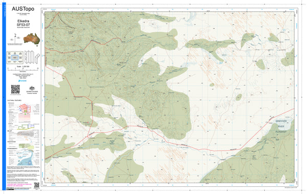 Elkedra F5307 AUSTopo 1:250,000 Map