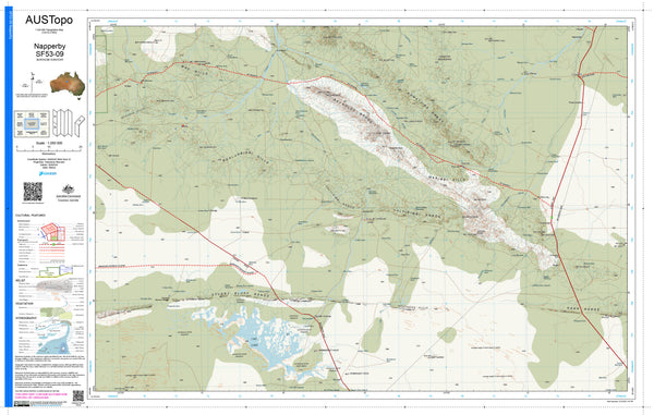 Napperby F5309 AUSTopo 1:250,000 Map — AUSTopo 1:250,000 topographic map