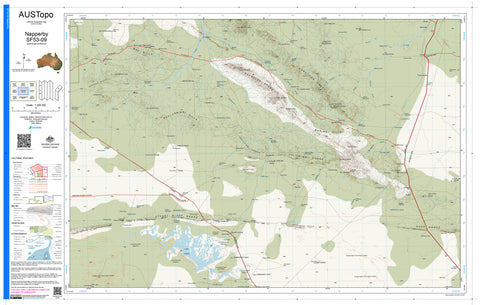 Napperby F5309 AUSTopo 1:250,000 Map — AUSTopo 1:250,000 topographic map