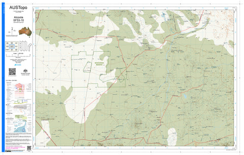 Alcoota F5310 AUSTopo 1:250,000 Map