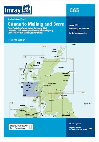 Crinan to Mallaig and Barra Imray Chart