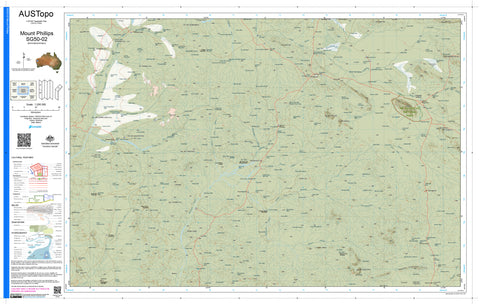 Mount Phillips SG50-02 AUSTopo 1:250,000 Map