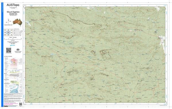 Mount Egerton SG50-03 AUSTopo 1:250,000 Map