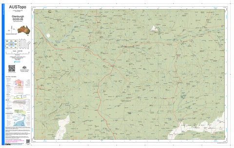 Glenburgh SG50-06 AUSTopo 1:250,000 Map