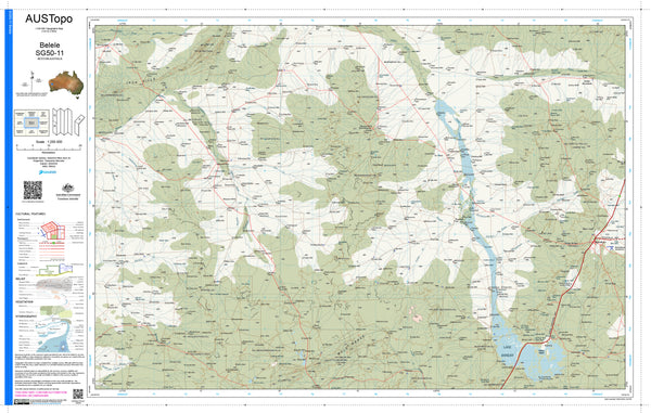 Belele SG50-11 AUSTopo 1:250,000 Map
