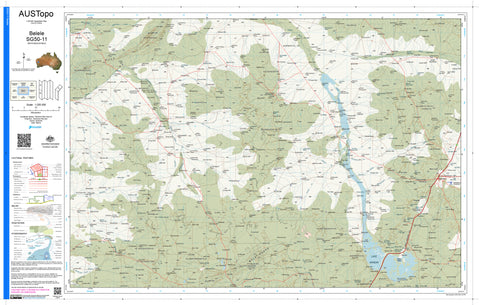 Belele SG50-11 AUSTopo 1:250,000 Map