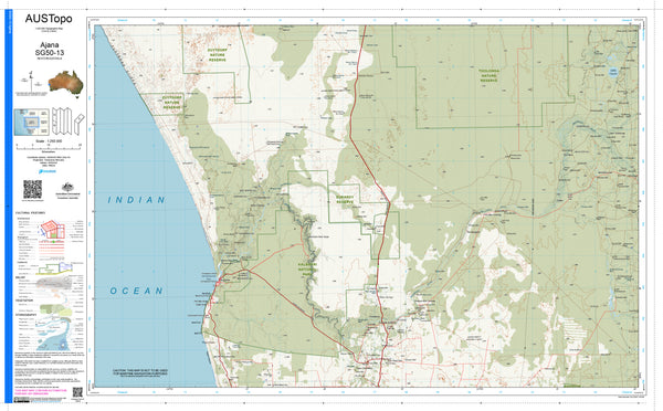 Ajana SG50-13 AUSTopo 1:250,000 Map