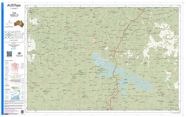 Cue SG50-15 AUSTopo 1:250,000 Map
