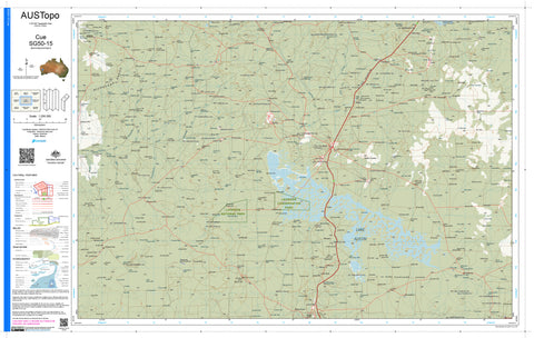 Cue SG50-15 AUSTopo 1:250,000 Map
