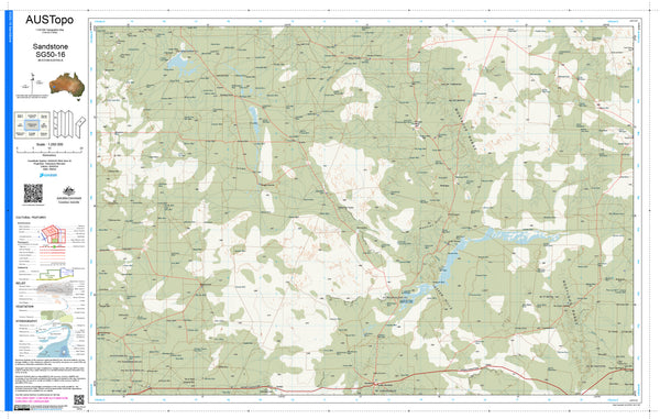 Sandstone SG50-16 AUSTopo 1:250,000 Map