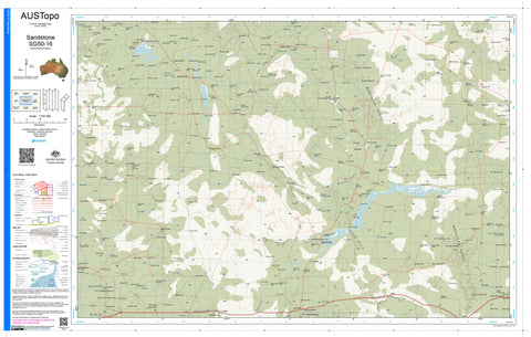 Sandstone SG50-16 AUSTopo 1:250,000 Map