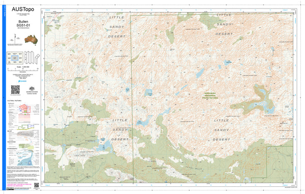 Bullen SG51-01 AUSTopo 1:250,000 Map