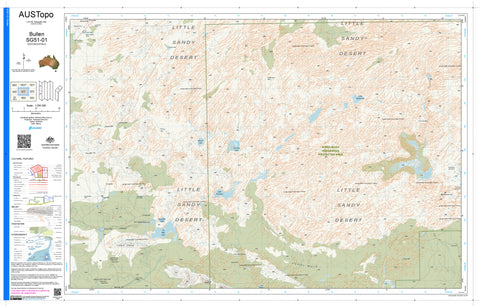 Bullen SG51-01 AUSTopo 1:250,000 Map