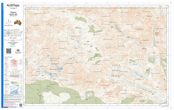 Trainor SG51-02 AUSTopo 1:250,000 Map