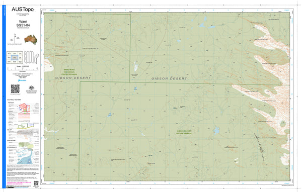 Warri SG51-04 AUSTopo 1:250,000 Map