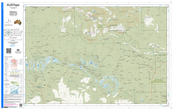 Nabberu SG51-05 AUSTopo 1:250,000 Map