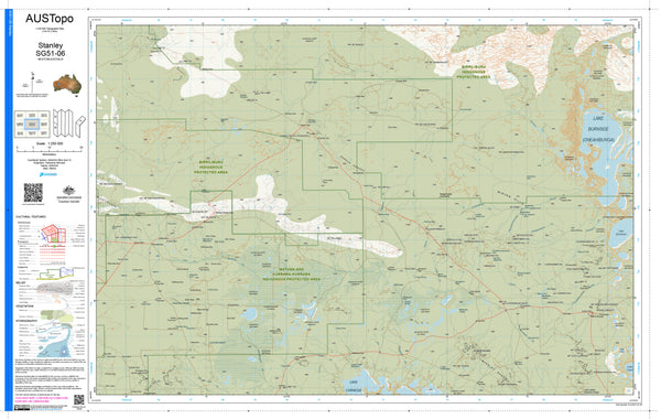 Stanley SG51-06 AUSTopo 1:250,000 Map