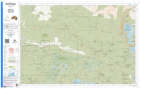 Stanley SG51-06 AUSTopo 1:250,000 Map