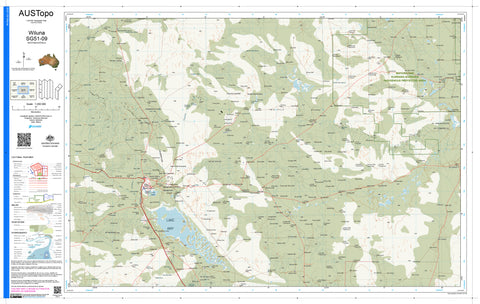 Wiluna SG51-09 AUSTopo 1:250,000 Map