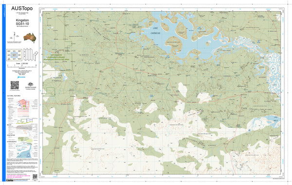Kingston SG51-10 AUSTopo 1:250,000 Map