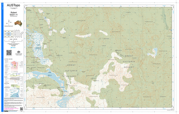 Robert SG51-11 AUSTopo 1:250,000 Map