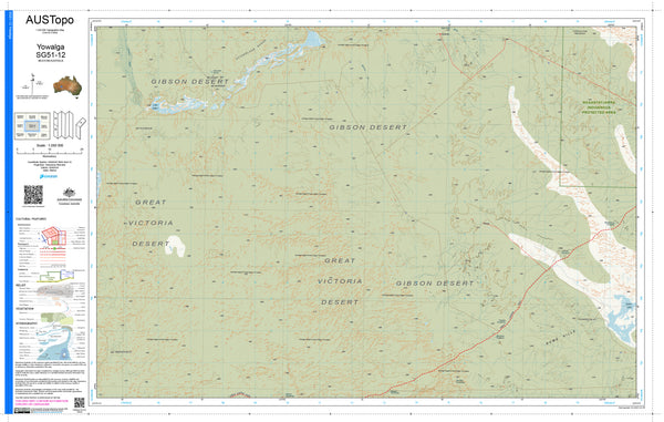 Yowalga SG51-12 AUSTopo 1:250,000 Map
