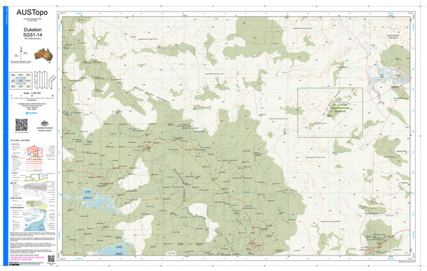 Duketon SG51-14 AUSTopo 1:250,000 Map