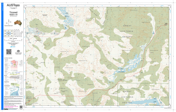 Throssell SG51-15 AUSTopo 1:250,000 Map