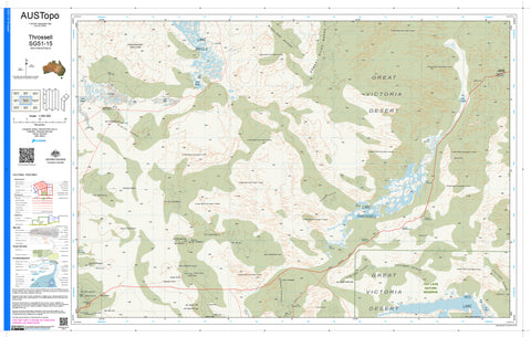 Throssell SG51-15 AUSTopo 1:250,000 Map