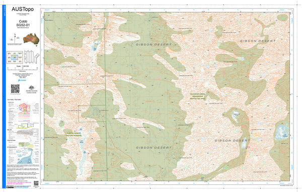 Cobb G5201 AUSTopo 1:250,000 Map | Mapworld