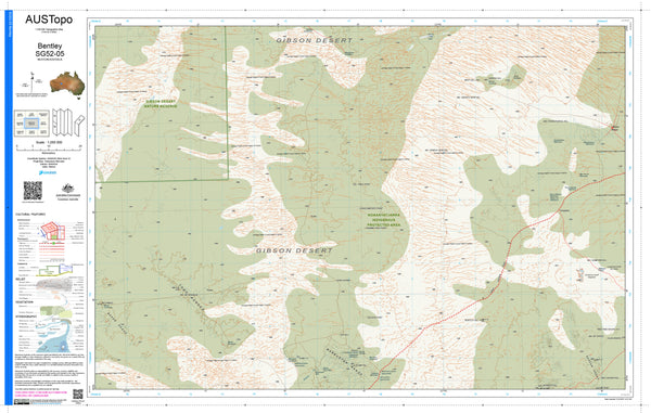 Bentley G5205 AUSTopo 1:250,000 Map