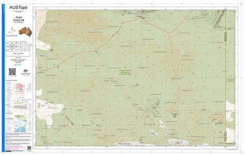 Scott G5206 AUSTopo 1:250,000 Map — AUSTopo 1:250,000 topographic map