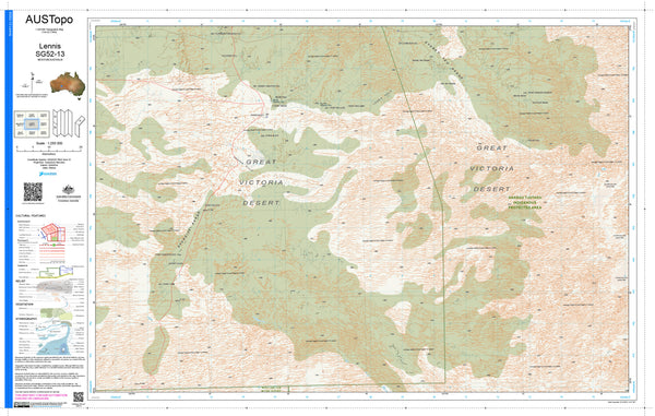 Lennis G5213 AUSTopo 1:250,000 Map — AUSTopo 1:250,000 topographic map